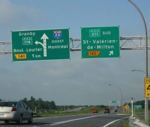 Navigational Signs on the Highway are Often Which Colors