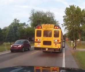 Penalties for Passing a Stopped School Bus with Flashing Lights