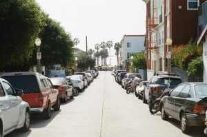 Parking on a residential street