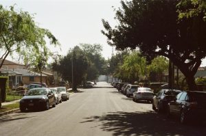 parking facing the wrong way on a residential street